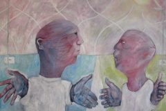 Before the Explosion Oil on Canvas